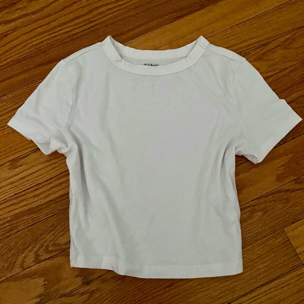 White crop t